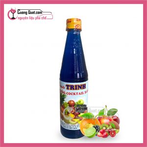 Siro Trinh Cocktail xanh 600ml( mua 5 chai giảm 1k/ 1chai, 10 chai giảm 2k/ 1 chai) Có thể mix mùi