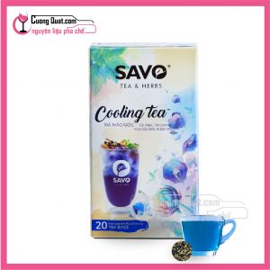 Trà Savo Thảo Mộc Cooling Tea(Oloong, Atiso, Hoa Đậu Biếc và Lá Bạc Hà)(CTKM Mua 12 Tặng 1)