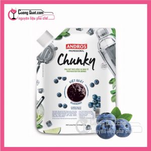 Mứt trái cây Chunky Andros vị Việt quất (1kg)(Mua 4 giảm 1k, mua 8 giảm 2k)