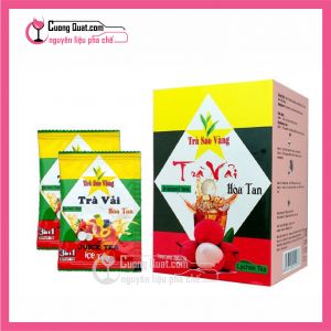 Trà Vải Sao Vàng Hòa Tan - 18 gói x15g